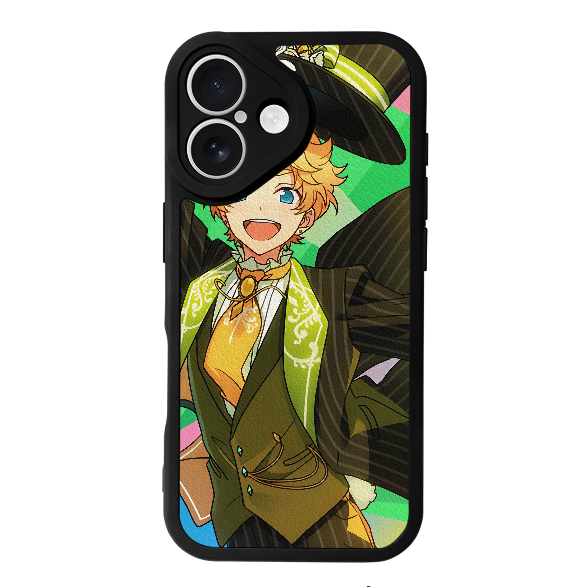 （画像用） あんさんぶるスターズ! Ensemble Stars 【iPhone 16シリーズ対応】シリコンスマホケース（レザー調） 材質：シリコン
